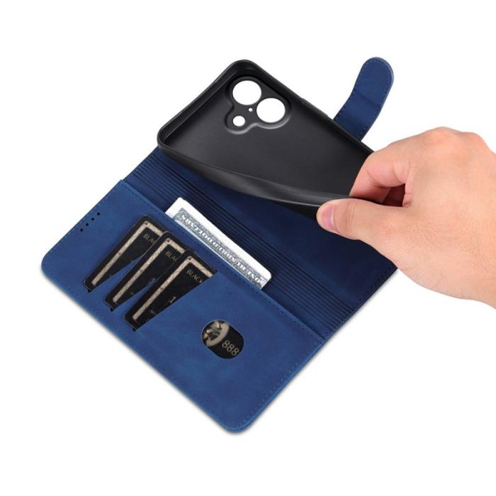 AZNS - AZNS iPhone 17 Fodral PU Läder Plånboksfodral - Blå
