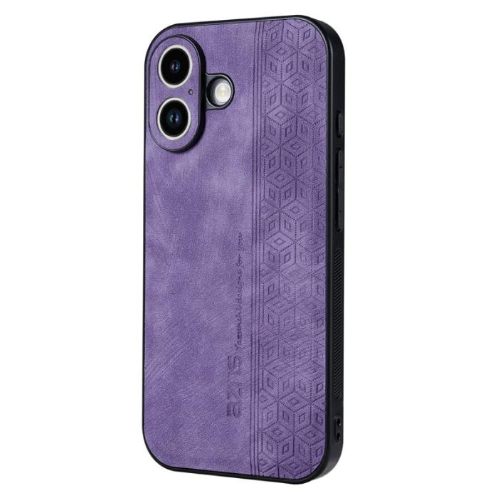 AZNS - AZNS iPhone 17 Fodral Skyddande PU Läder - Lila