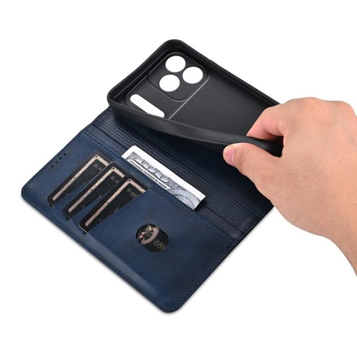 AZNS - AZNS iPhone 17 Pro Fodral Äkta läder - Blå