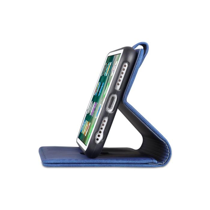 AZNS - AZNS iPhone 7/8/SE (2020/2022) Fodral - PU Läder - Blå