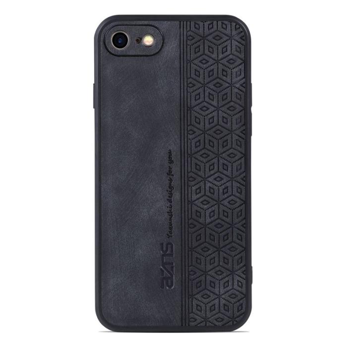 AZNS - AZNS iPhone 7/8/SE (2020/2022) Fodral - PU läder - Svart