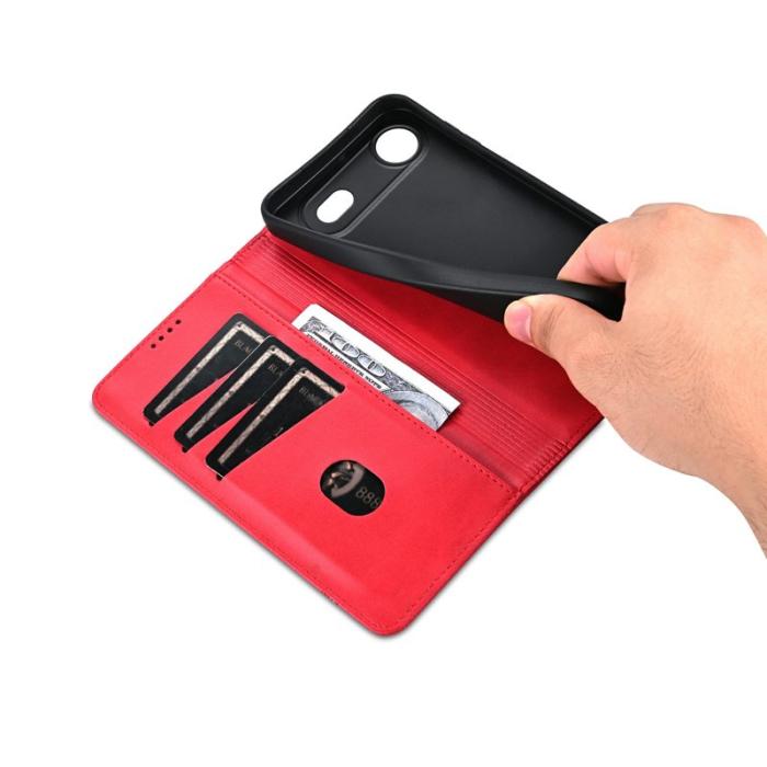 AZNS - AZNS iPhone Air Fodral Äkta läder - Röd