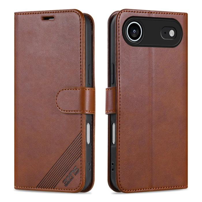 AZNS - AZNS iPhone Air Fodral Anti-Scratch Konstläder - Brun