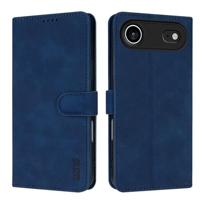 AZNS - AZNS iPhone Air Fodral PU Läder Plånboksfodral - Blå