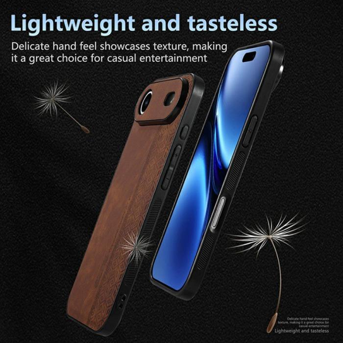 AZNS - AZNS iPhone Air Fodral Skyddande PU Läder - Brun