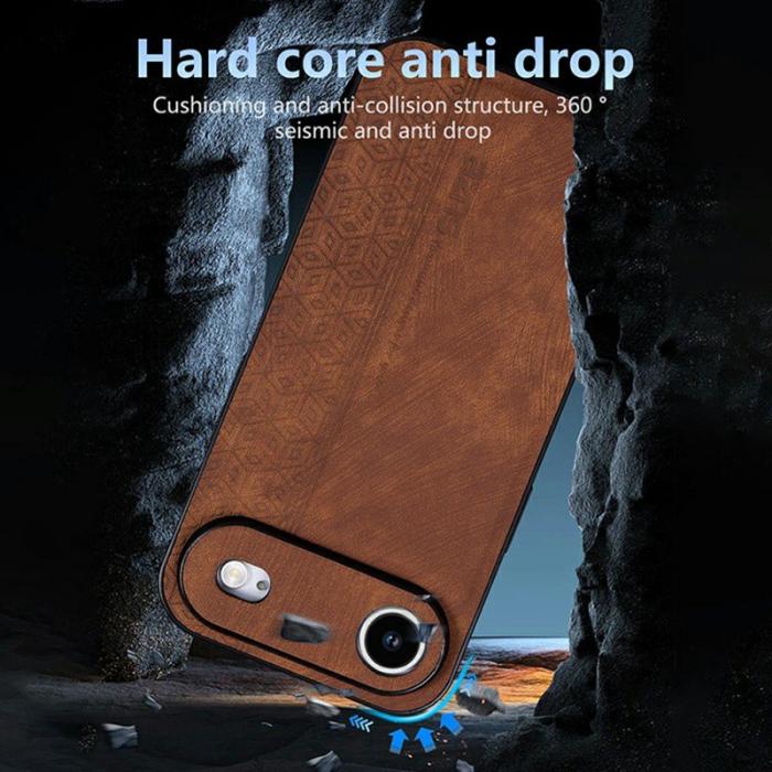 AZNS - AZNS iPhone Air Fodral Skyddande PU Läder - Grön