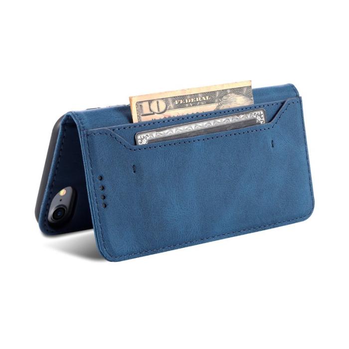 AZNS - AZNS iPhone SE (2022)/SE (2020)/8/7 Fodral Äkta läder - Blå