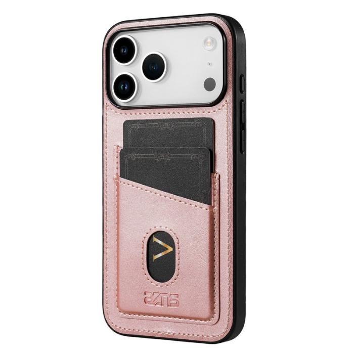 AZNS - AZNS K1 Series för iPhone 17 Pro Fodral Äkta läder - Roséguld