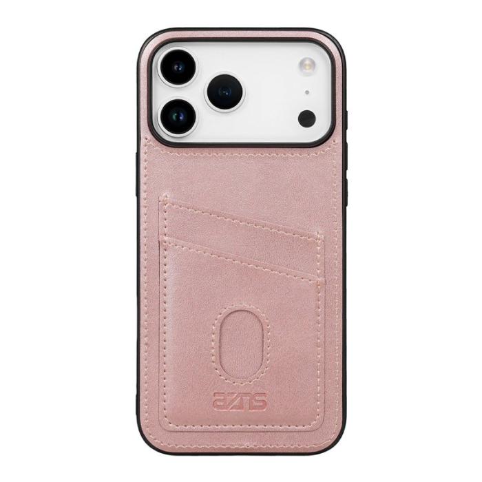 AZNS - AZNS K1 Series för iPhone 17 Pro Fodral Äkta läder - Roséguld
