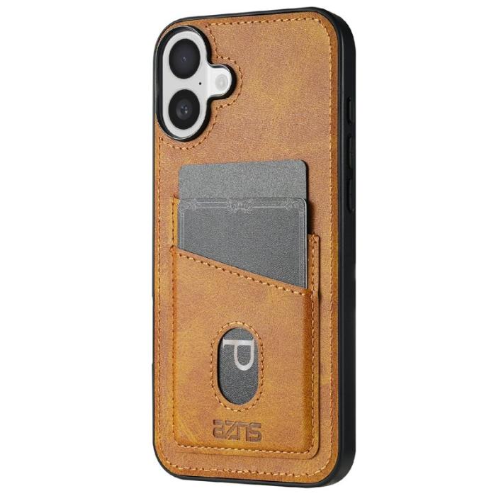 AZNS - AZNS K1 Series iPhone 16 Plus Fodral Äkta läder - Brun