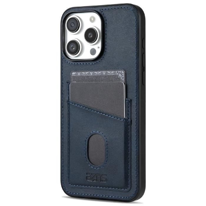 AZNS - AZNS K1 Series iPhone 16 Pro Fodral Äkta läder - Blå