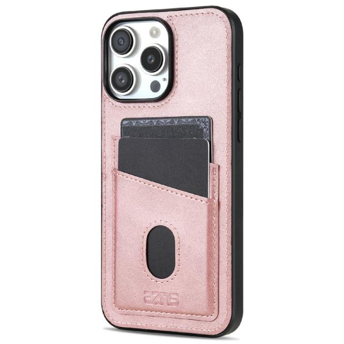 AZNS - AZNS K1 Series iPhone 16 Pro Max Fodral Äkta läder - Roséguld