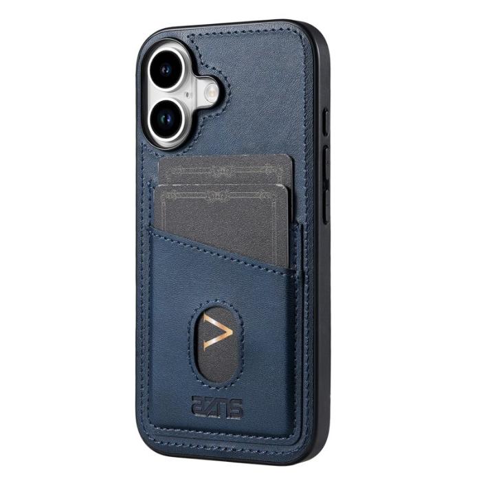 AZNS - AZNS K1 Series iPhone 17 Fodral Äkta läder - Blå