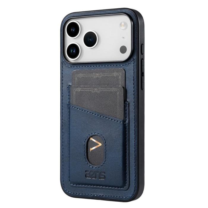 AZNS - AZNS K1 Series iPhone 17 Pro Max Fodral Äkta läder - Blå