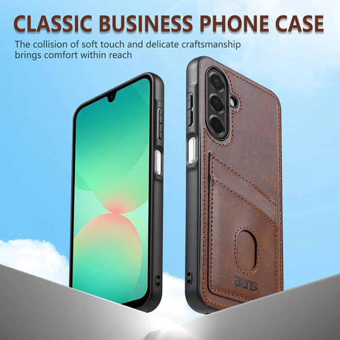 AZNS - AZNS K1 Series Samsung Galaxy A26 5G Fodral - Äkta läder - Kaffe