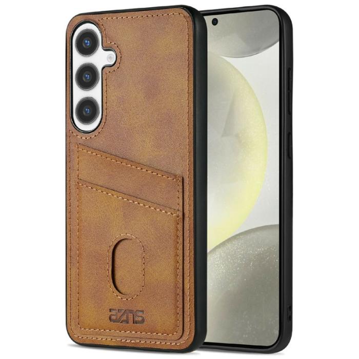 AZNS - AZNS K1 Series Samsung Galaxy S24 Fodral - Äkta läder - Brun