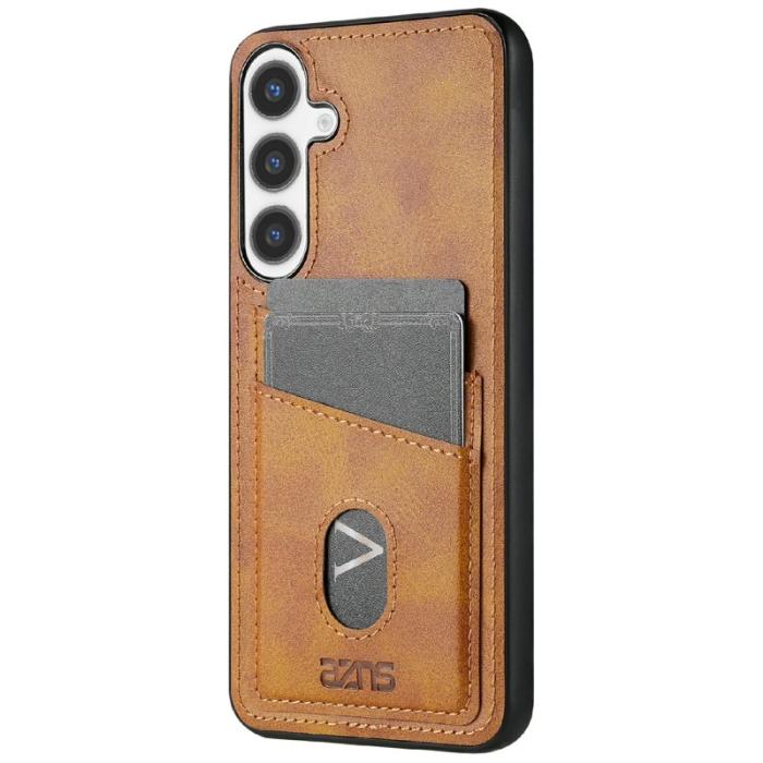 AZNS - AZNS K1 Series Samsung Galaxy S24 Fodral - Äkta läder - Brun