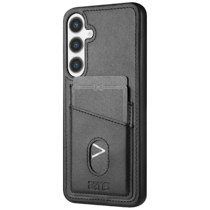 AZNS - AZNS K1 Series Samsung Galaxy S24 Fodral Äkta läder - Svart