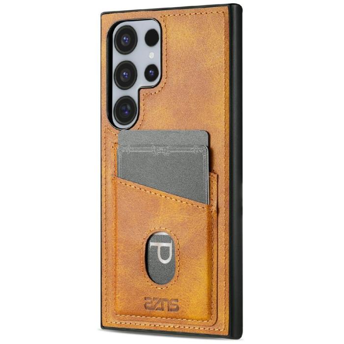 AZNS - AZNS K1 Series Samsung Galaxy S24 Ultra Fodral - Äkta läder - Brun