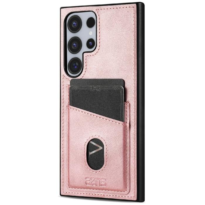 AZNS - AZNS K1 Series Samsung Galaxy S24 Ultra Fodral - Äkta läder - Roséguld