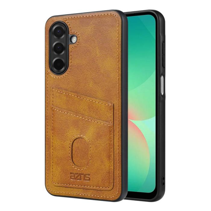 AZNS - AZNS K1 Series Samsung Galaxy S25 FE Fodral - Äkta läder - Brun