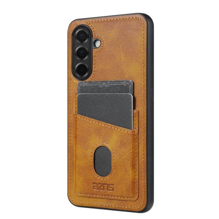 AZNS - AZNS K1 Series Samsung Galaxy S25 FE Fodral - Äkta läder - Brun