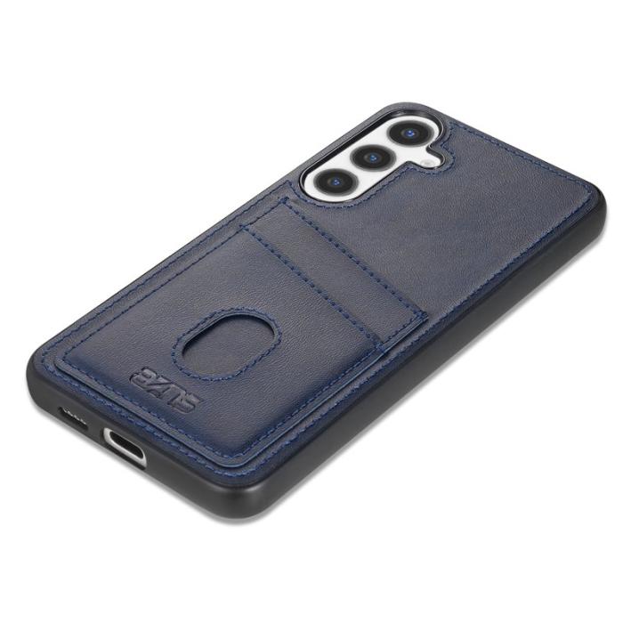 AZNS - AZNS K1 Series Samsung Galaxy S25+ Fodral Äkta läder - Blå