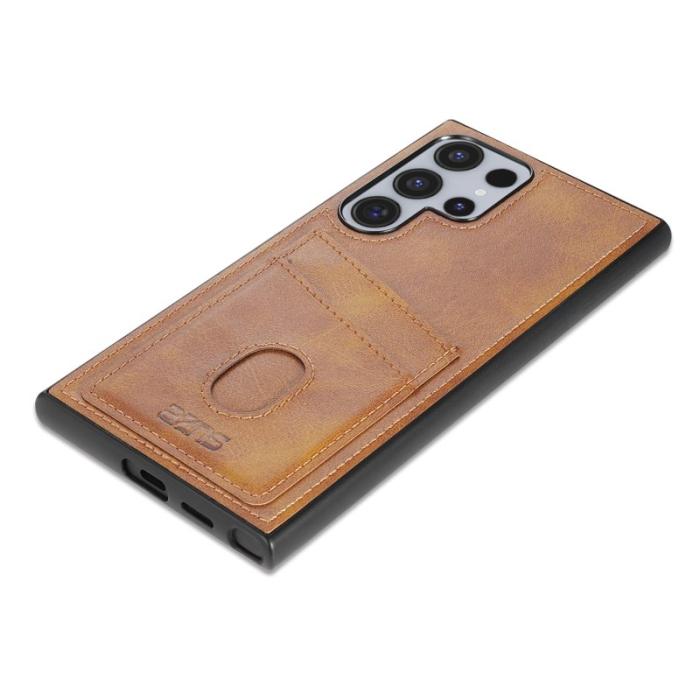 AZNS - AZNS K1 Series Samsung Galaxy S25 Ultra Fodral - KonstLäder - Brun