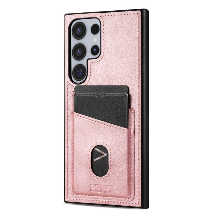 AZNS - AZNS K1 Series Samsung Galaxy S25 Ultra Fodral - Äkta läder - Roséguld
