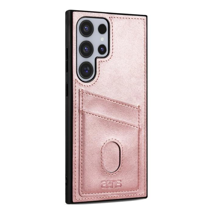 AZNS - AZNS K1 Series Samsung Galaxy S25 Ultra Fodral - Äkta läder - Roséguld