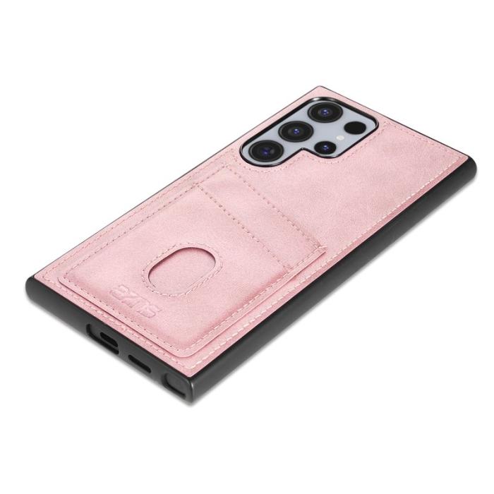 AZNS - AZNS K1 Series Samsung Galaxy S25 Ultra Fodral - Äkta läder - Roséguld