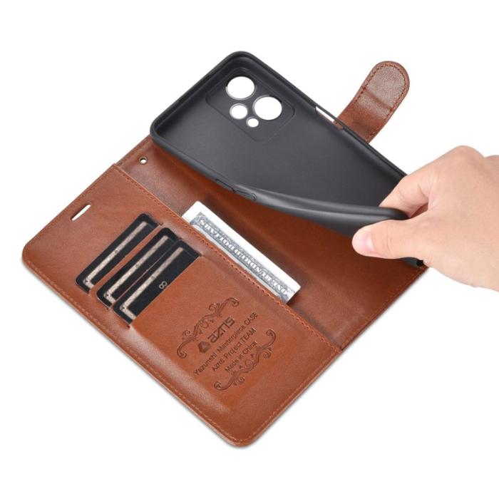 AZNS - AZNS OnePlus Nord CE 2 Lite 5G Skal Texturerat PU Läder - Brun