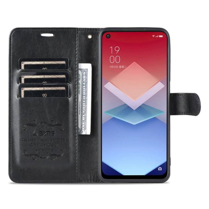 AZNS - AZNS OnePlus Nord CE 2 Lite 5G Skal Texturerat PU Läder - Svart