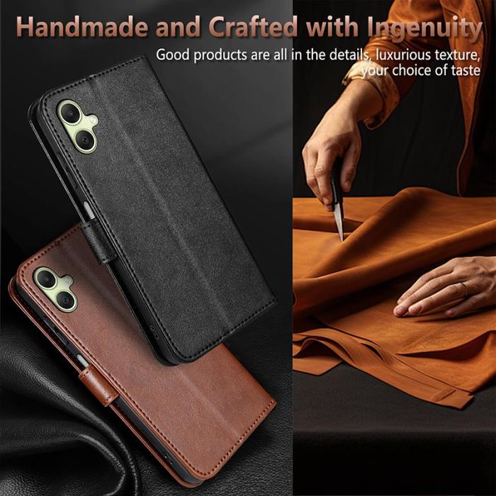 AZNS - AZNS Samsung Galaxy A06 4G Fodral Anti-Scratch PU Läder - Röd