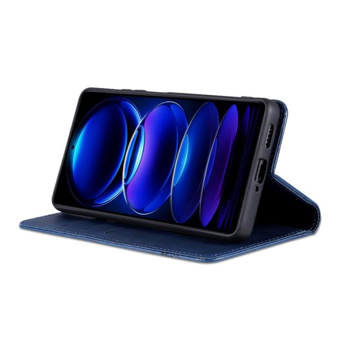 AZNS - AZNS Samsung Galaxy A06 Fodral Äkta läder - Blå