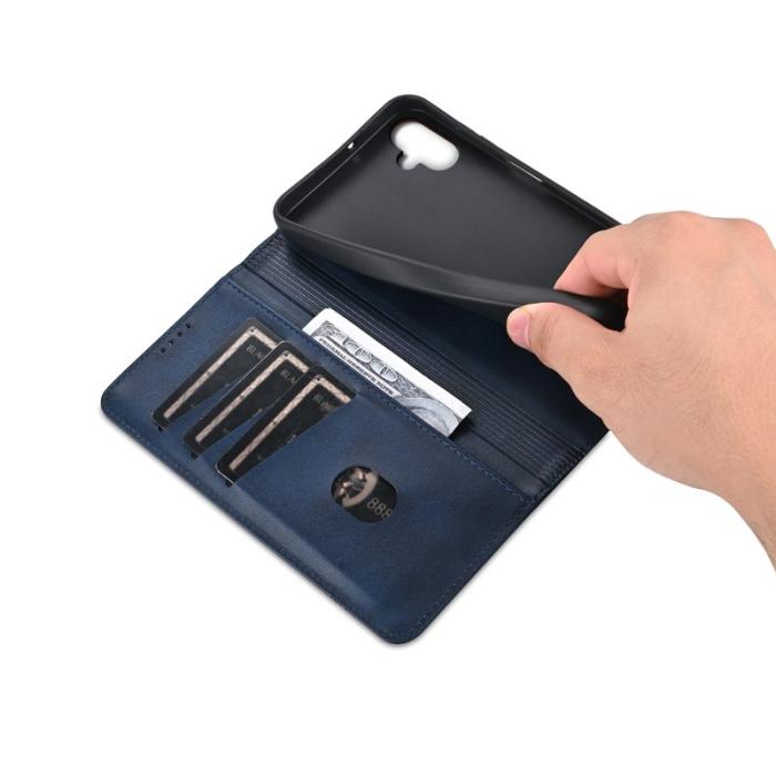 AZNS - AZNS Samsung Galaxy A06 Fodral Äkta läder - Blå