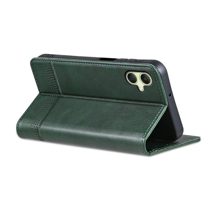 AZNS - AZNS Samsung Galaxy A06 Fodral Äkta läder - Grön