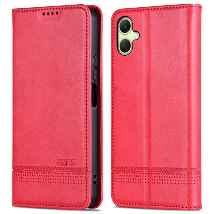 AZNS - AZNS Samsung Galaxy A06 Fodral Äkta läder - Röd