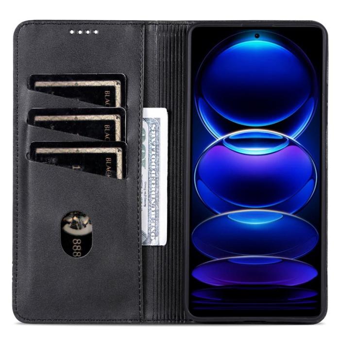 AZNS - AZNS Samsung Galaxy A06 Fodral Äkta läder - Svart