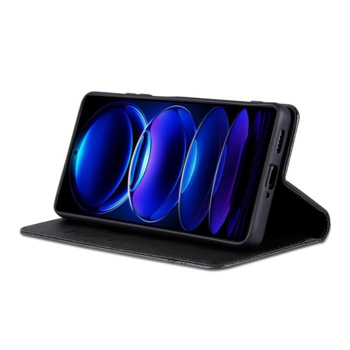 AZNS - AZNS Samsung Galaxy A06 Fodral Äkta läder - Svart