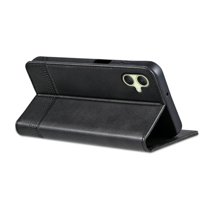 AZNS - AZNS Samsung Galaxy A06 Fodral Äkta läder - Svart