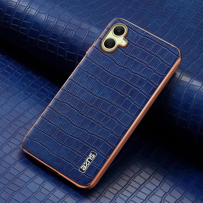 AZNS - AZNS Samsung Galaxy A06 Fodral Electroplating Krokodil PU+TPU - Blå
