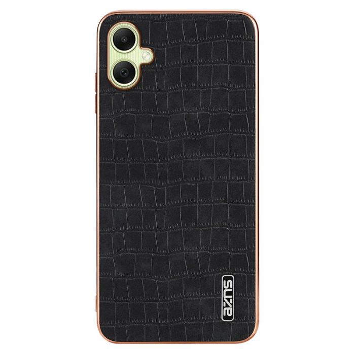 AZNS - AZNS Samsung Galaxy A06 Fodral Electroplating Krokodil PU+TPU - Svart