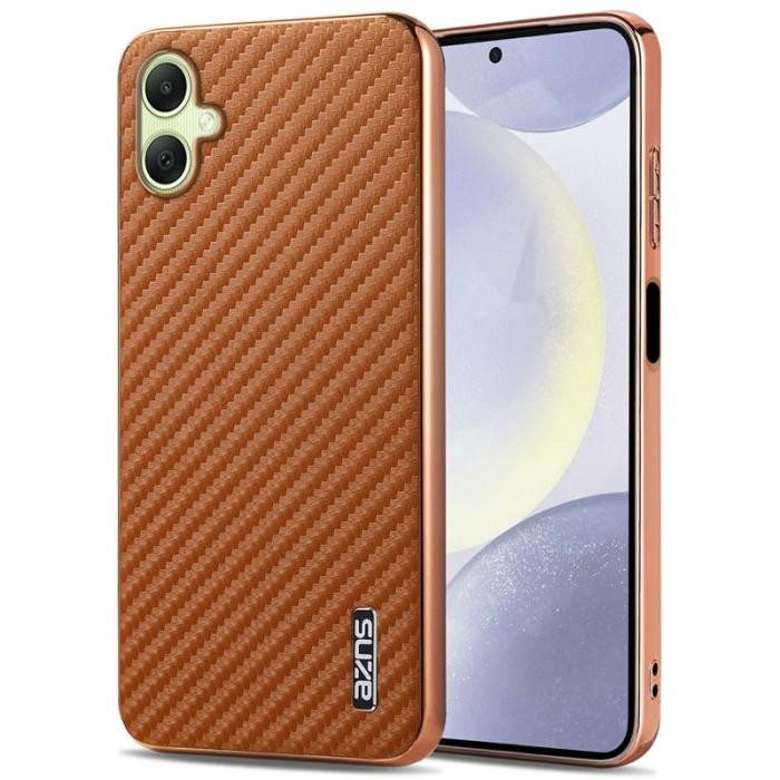 AZNS - AZNS Samsung Galaxy A06 Fodral Electroplating PU + TPU - Brun