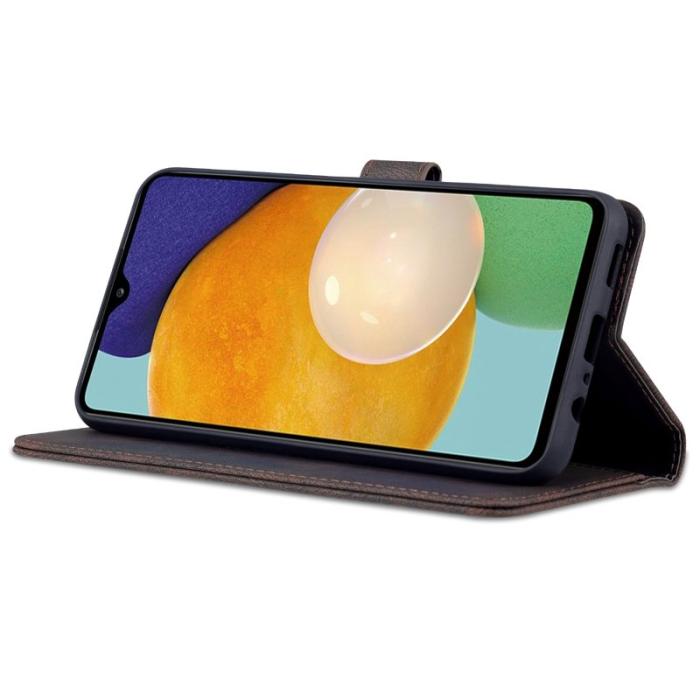 AZNS - AZNS Samsung Galaxy A13 5G Fodral Äkta läder - Brun