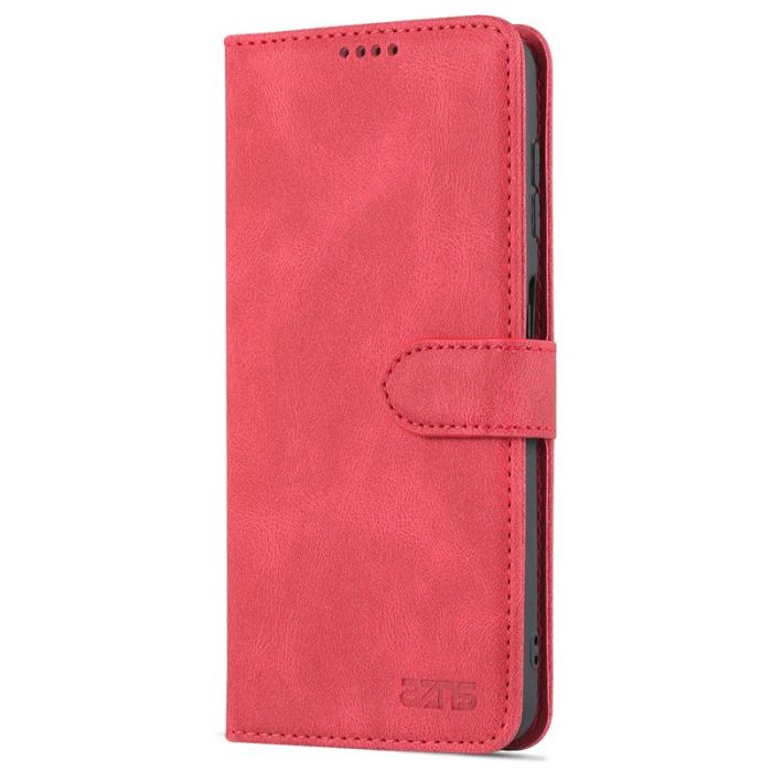 AZNS - AZNS Samsung Galaxy A13 5G Fodral Äkta läder - Röd