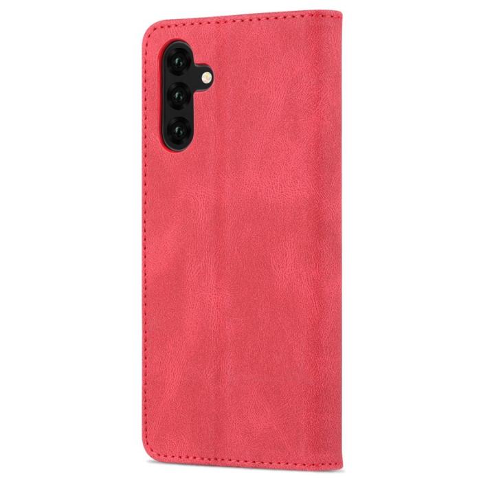 AZNS - AZNS Samsung Galaxy A13 5G Fodral Äkta läder - Röd