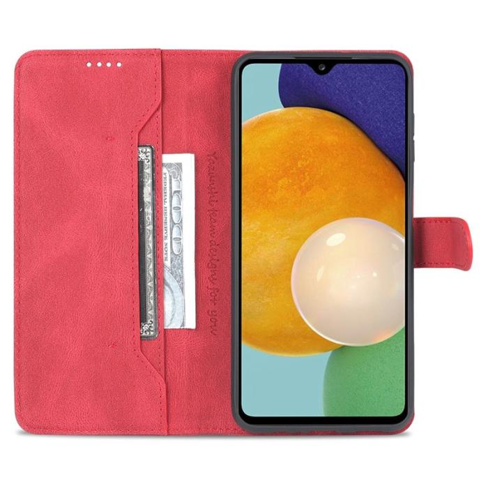 AZNS - AZNS Samsung Galaxy A13 5G Fodral Äkta läder - Röd