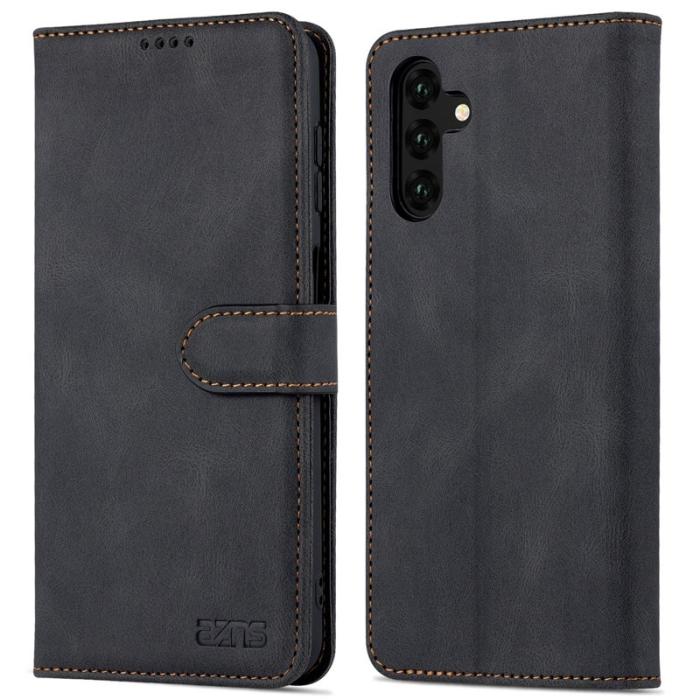 AZNS - AZNS Samsung Galaxy A13 5G Fodral Äkta läder - Svart