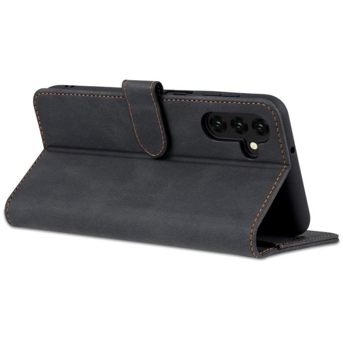 AZNS - AZNS Samsung Galaxy A13 5G Fodral Äkta läder - Svart